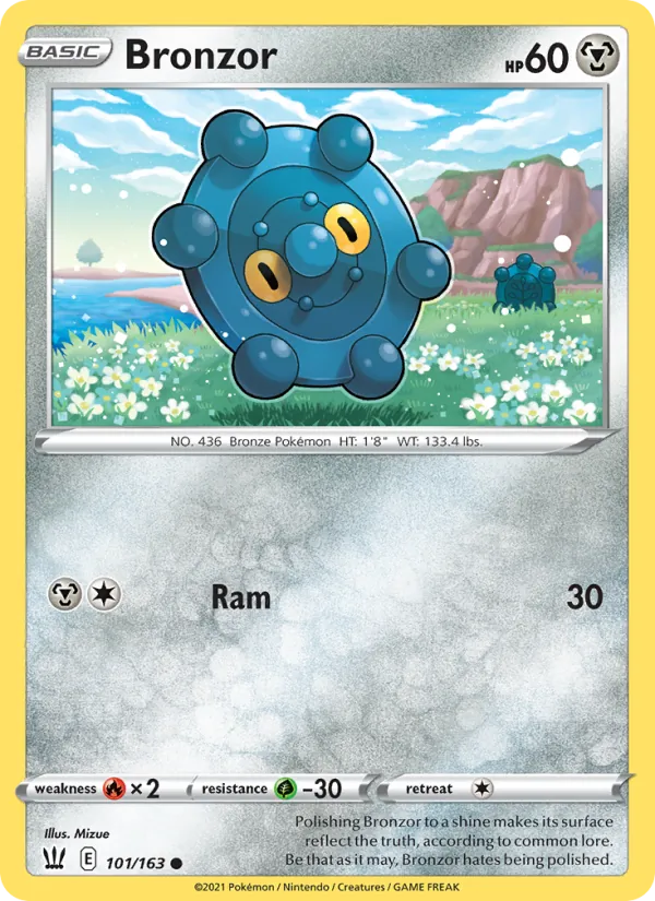 Bronzor - Battle Styles Pokemon Card