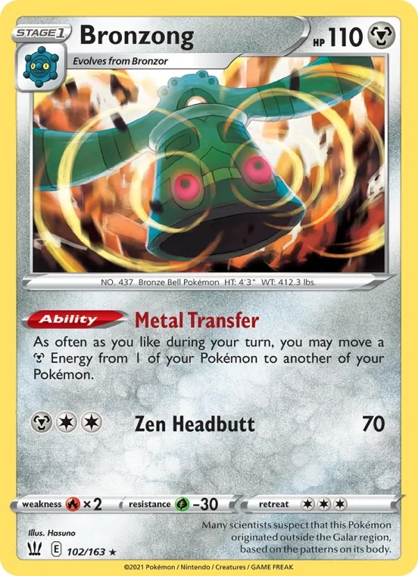 Bronzong - Battle Styles Pokemon Card
