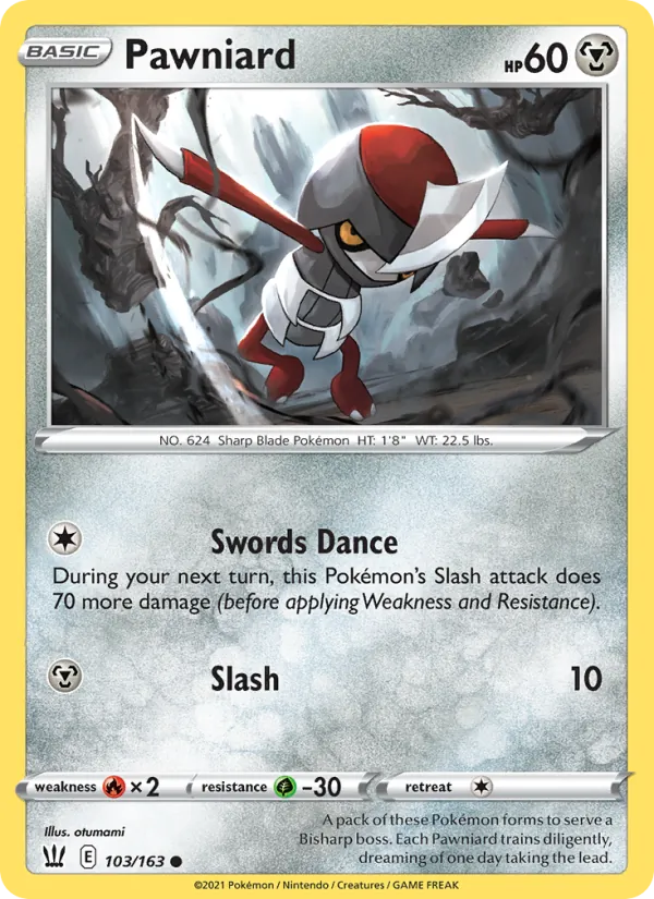 Pawniard - Battle Styles Pokemon Card