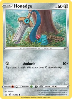 Honedge - Battle Styles