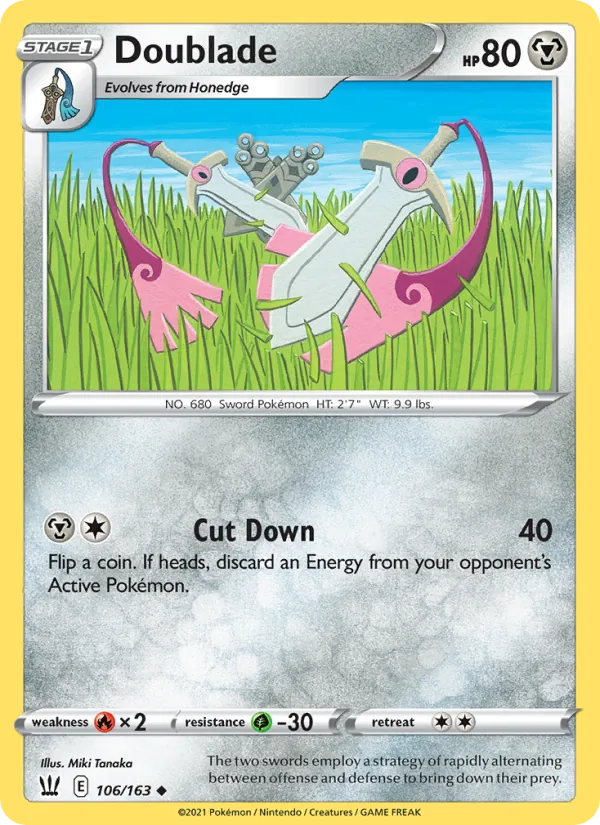 Doublade - Battle Styles Pokemon Card