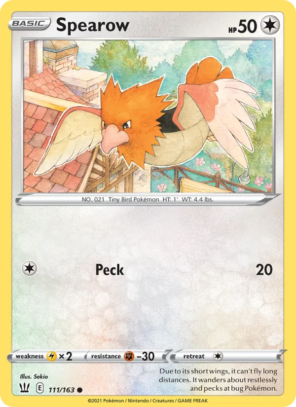 Spearow - Battle Styles Pokemon Card