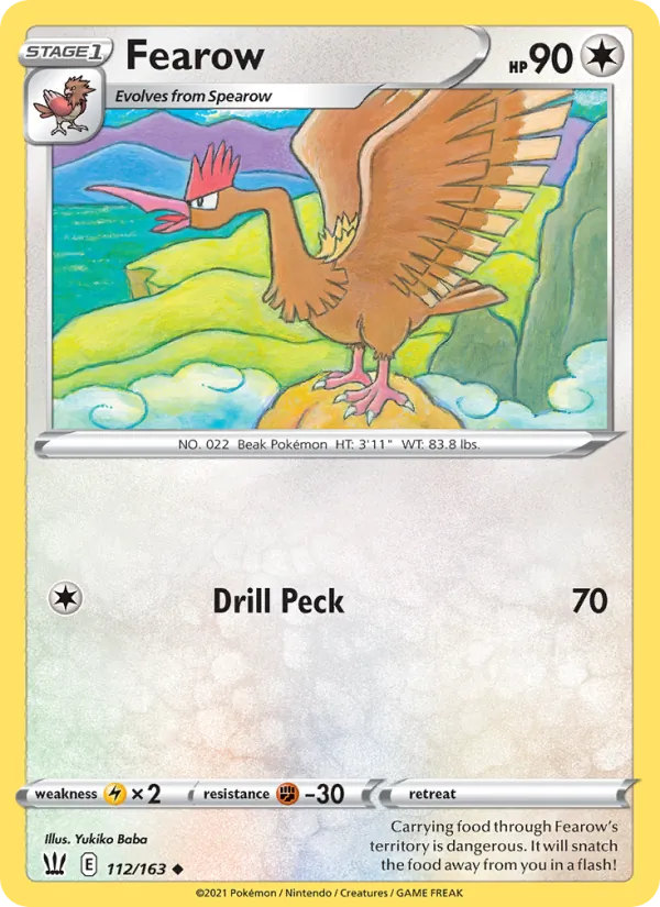 Fearow - Battle Styles Pokemon Card