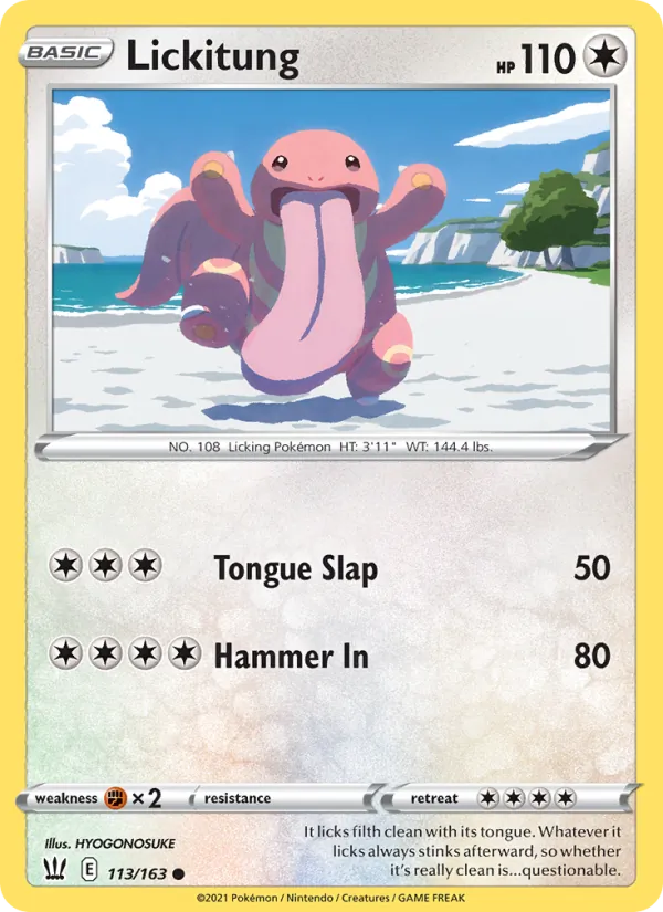 Lickitung - Battle Styles Pokemon Card