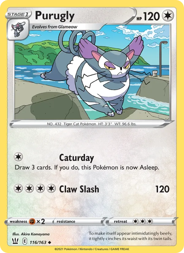 Purugly - Battle Styles Pokemon Card
