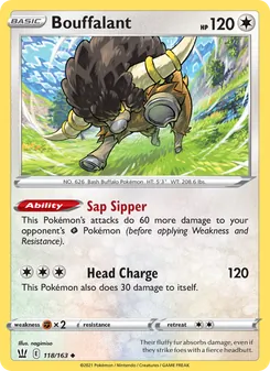 Bouffalant - Battle Styles