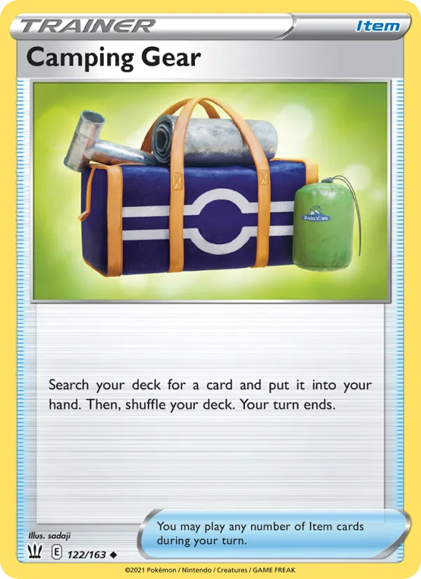 Camping Gear - Battle Styles Pokemon Card