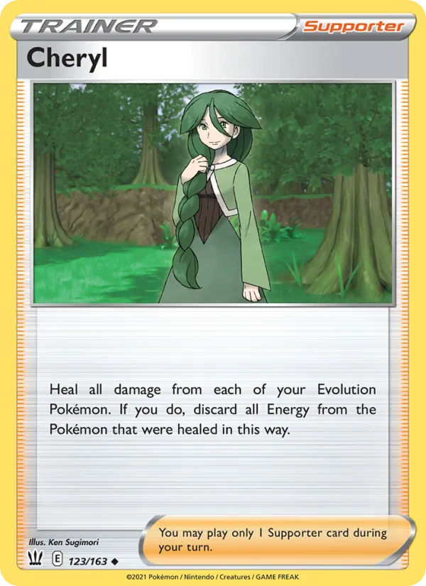 Cheryl - Battle Styles Pokemon Card