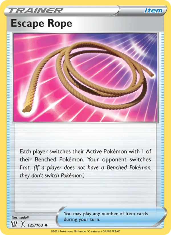 Escape Rope - Battle Styles Pokemon Card