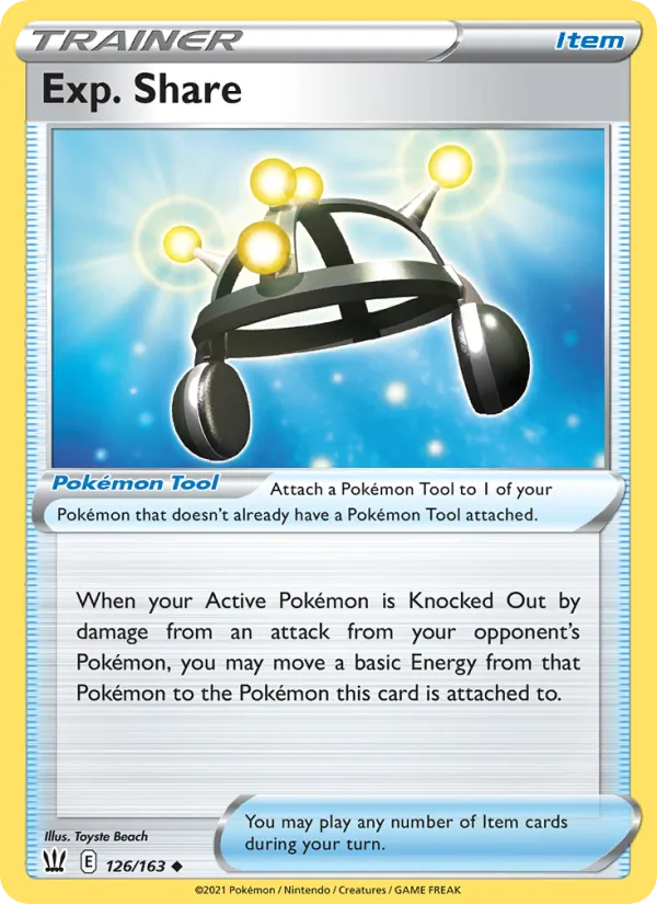 Exp. Share - Battle Styles Pokemon Card