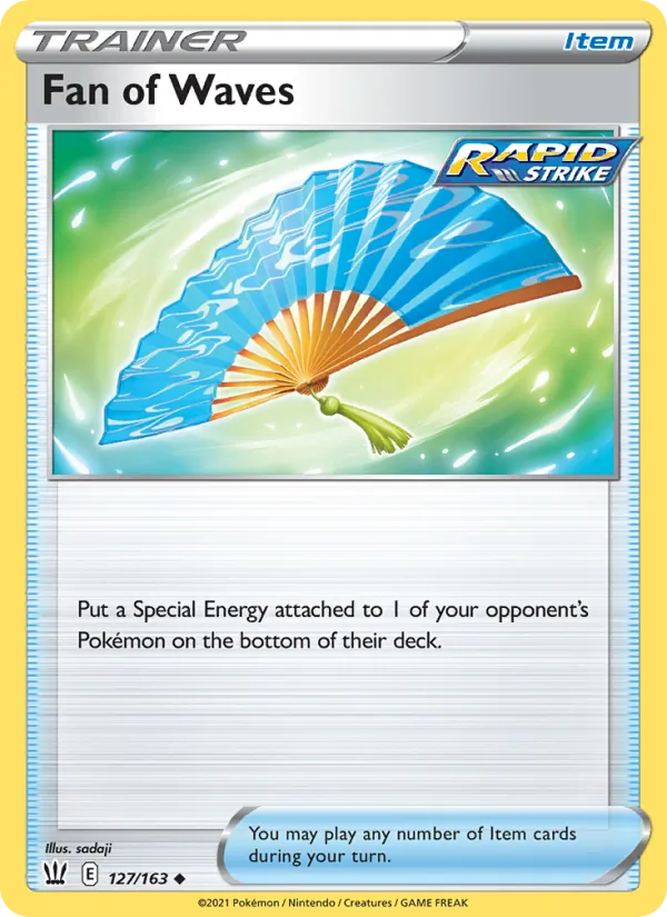 Fan of Waves - Battle Styles Pokemon Card