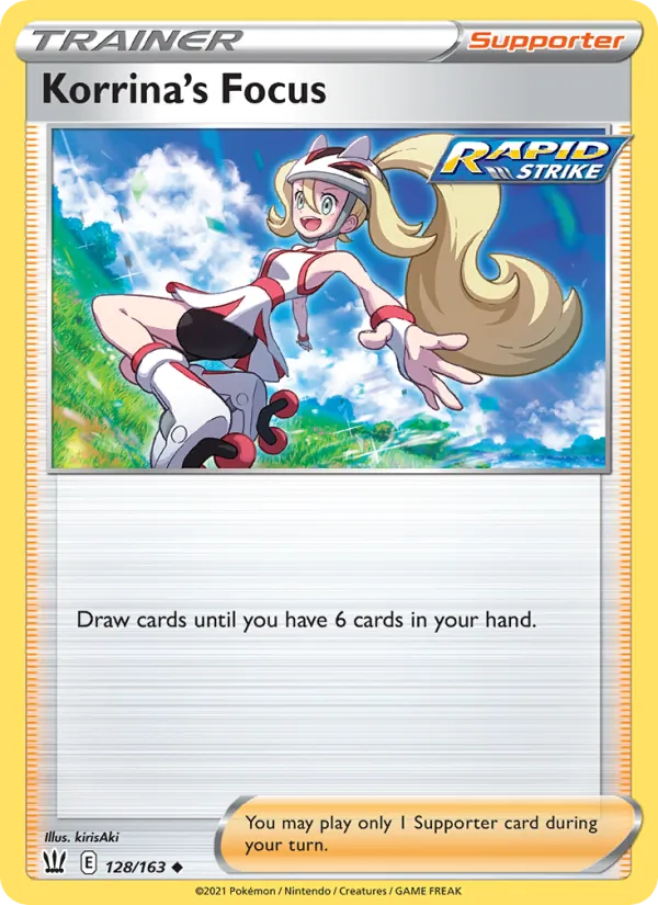 Korrina's Focus - Battle Styles Pokemon Card