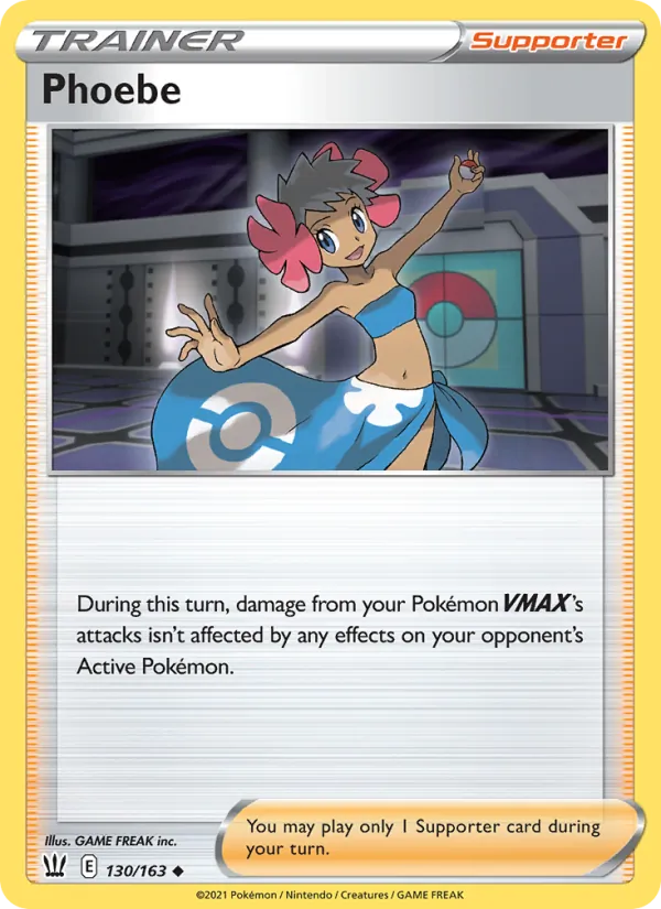 Phoebe - Battle Styles Pokemon Card