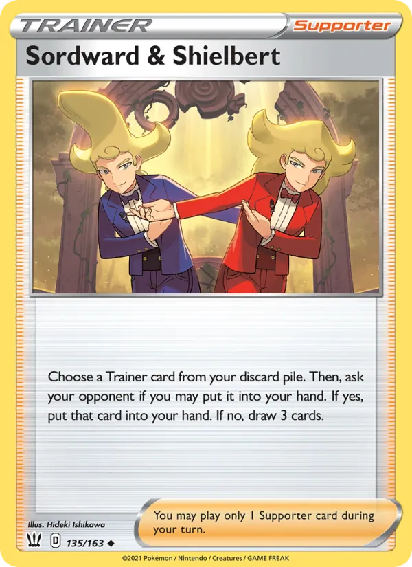 Sordward & Shielbert - Battle Styles Pokemon Card