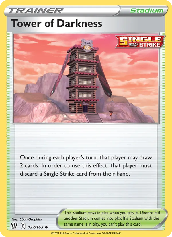 Tower of Darkness - Battle Styles Pokemon Card