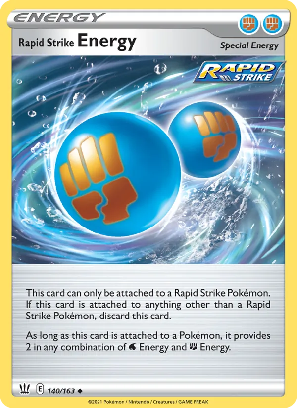 Rapid Strike Energy - Battle Styles Pokemon Card