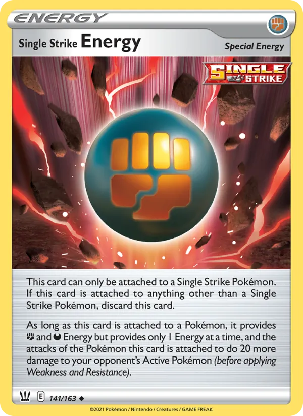 Single Strike Energy - Battle Styles Pokemon Card
