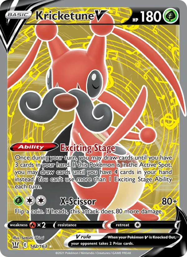 Kricketune V - Battle Styles Pokemon Card