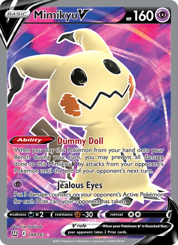 Mimikyu V - Battle Styles Pokemon Card