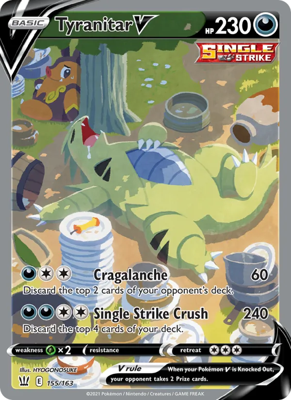 Tyranitar V - Battle Styles Pokemon Card