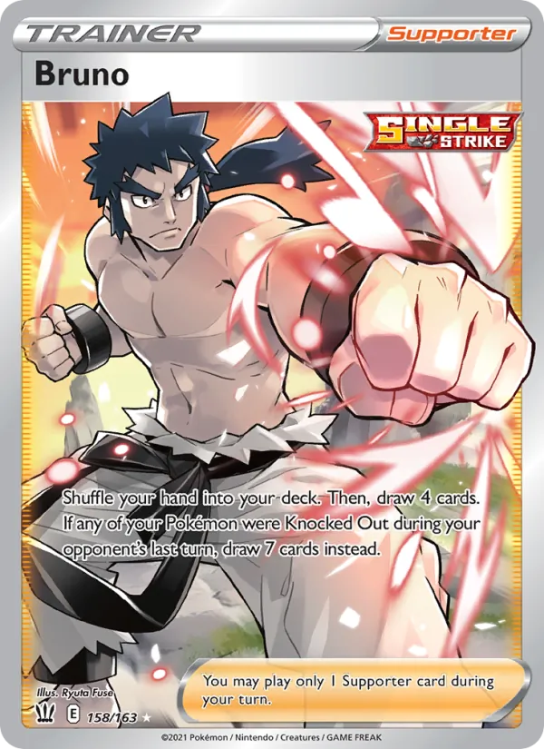 Bruno - Battle Styles Pokemon Card