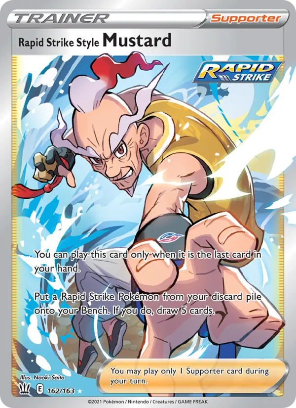 Rapid Strike Style Mustard - Battle Styles Pokemon Card