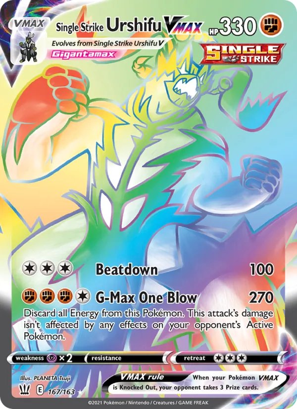 Single Strike Urshifu VMAX - Battle Styles Pokemon Card