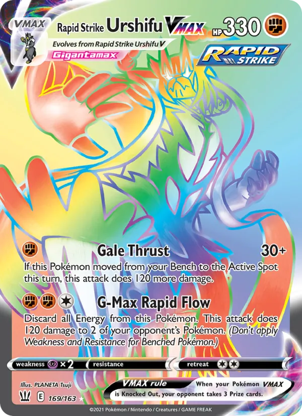 Rapid Strike Urshifu VMAX - Battle Styles Pokemon Card