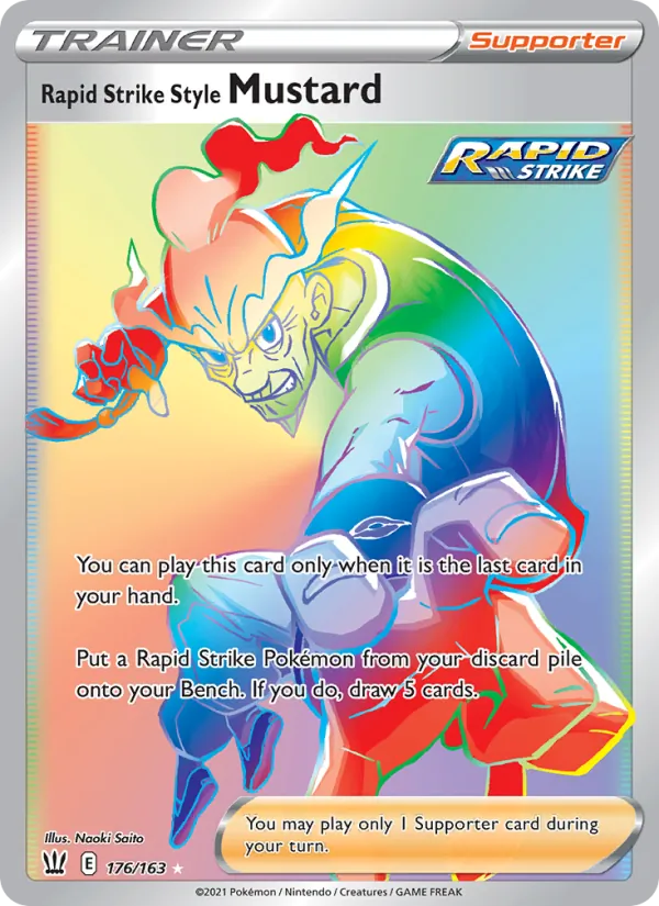 Rapid Strike Style Mustard - Battle Styles Pokemon Card