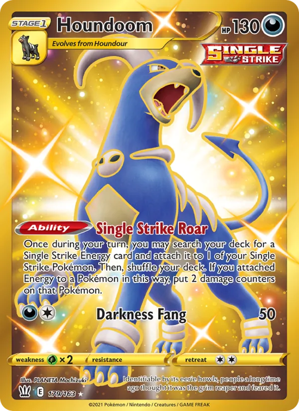 Houndoom - Battle Styles Pokemon Card