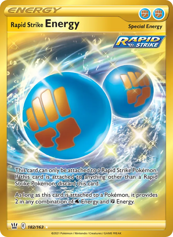 Rapid Strike Energy - Battle Styles Pokemon Card