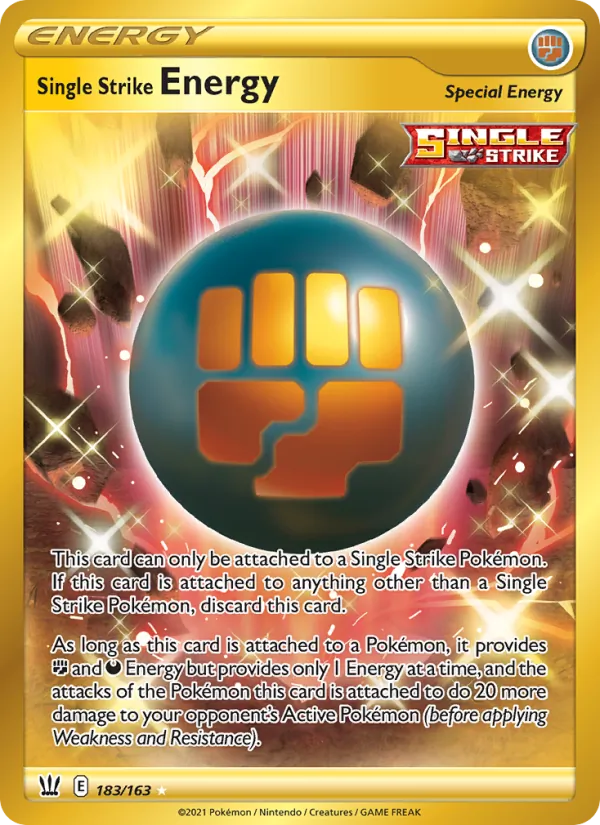 Single Strike Energy - Battle Styles Pokemon Card