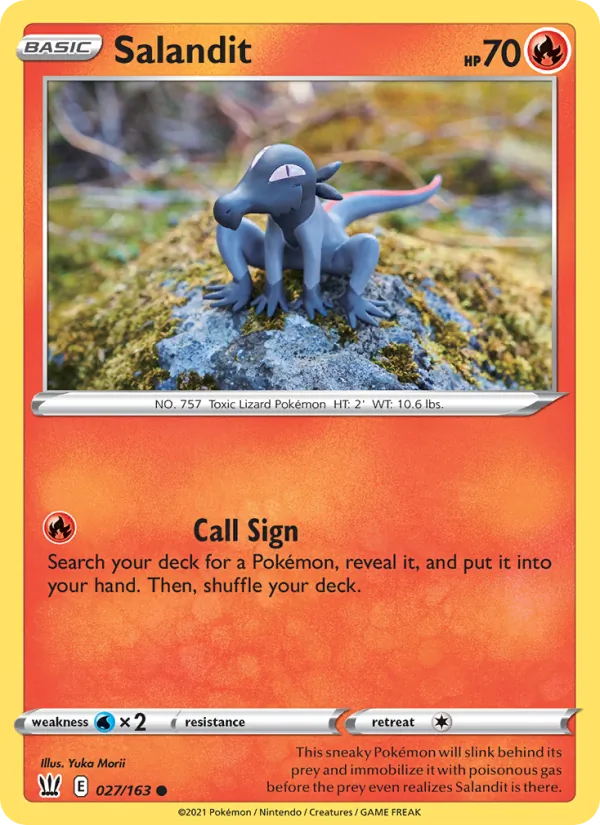 Salandit - Battle Styles Pokemon Card