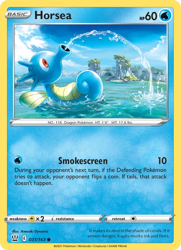 Horsea - Battle Styles Pokemon Card