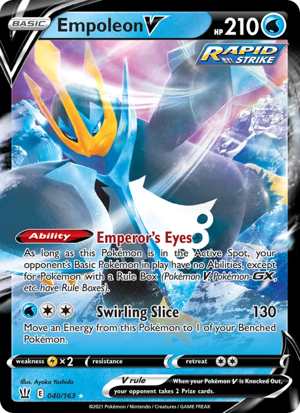 Empoleon V - Battle Styles Pokemon Card