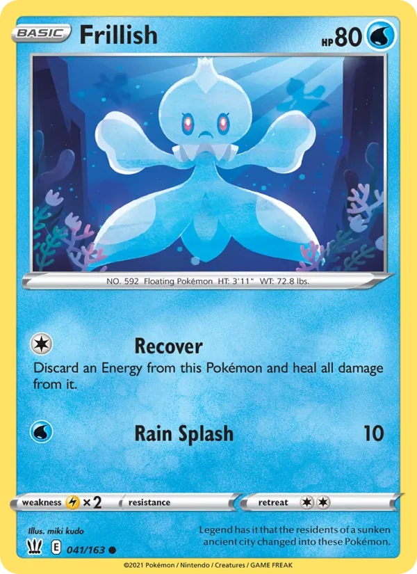 Frillish - Battle Styles Pokemon Card