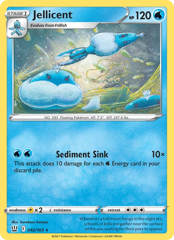 Jellicent - Battle Styles Pokemon Card
