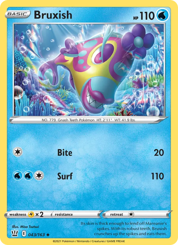 Bruxish - Battle Styles Pokemon Card