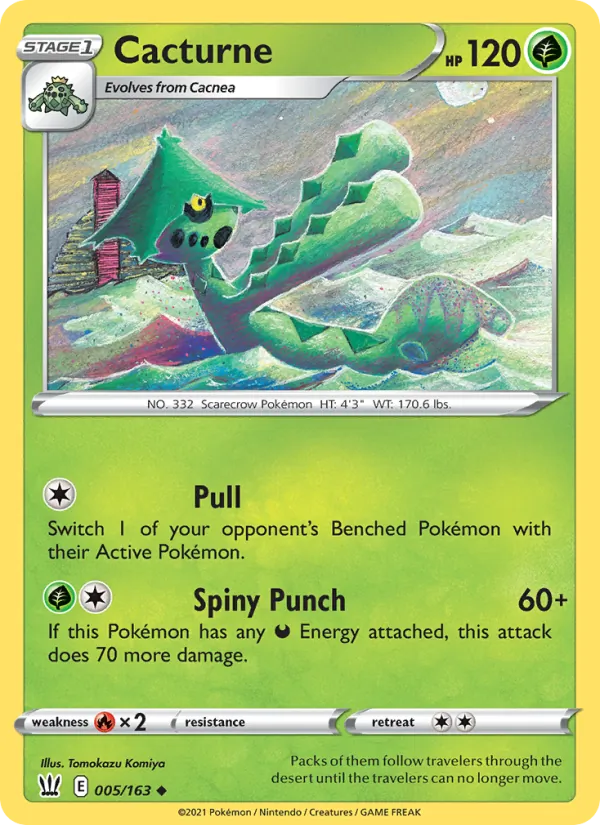 Cacturne - Battle Styles Pokemon Card