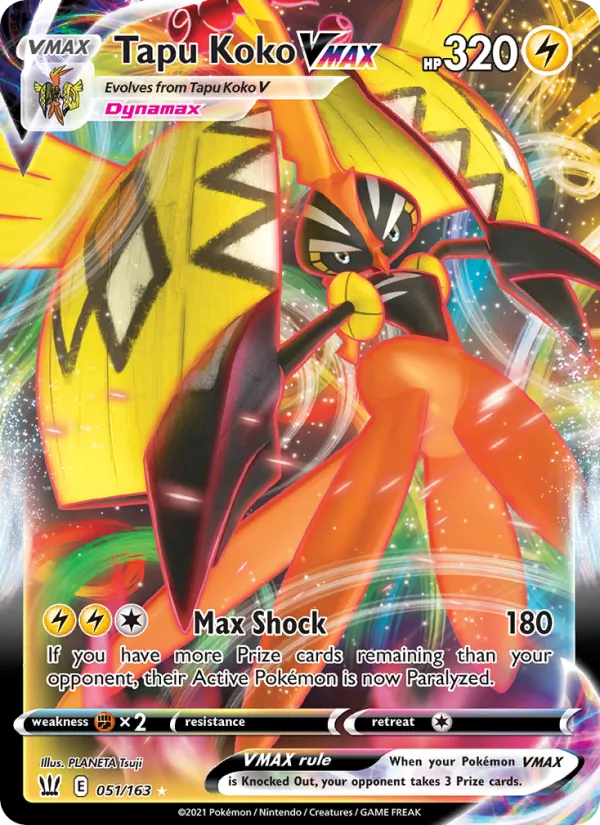 Tapu Koko VMAX - Battle Styles Pokemon Card