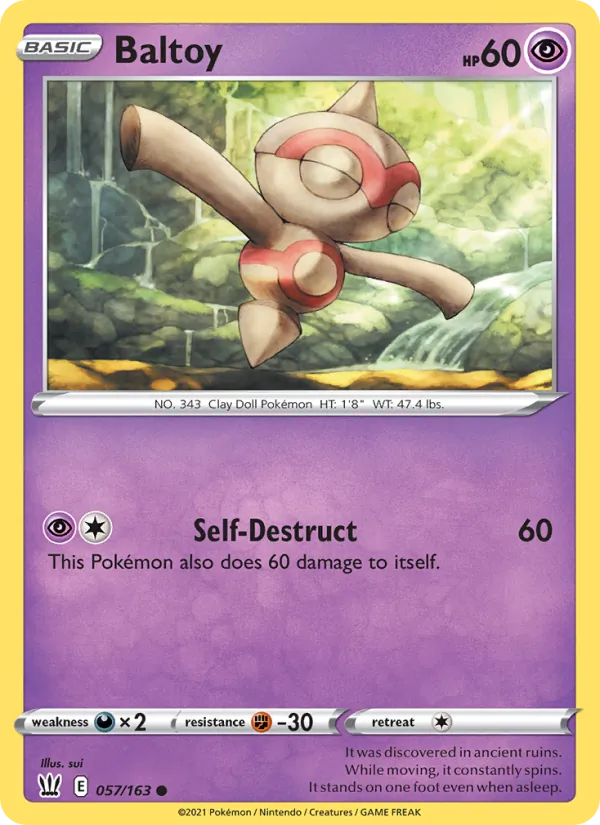 Baltoy - Battle Styles Pokemon Card