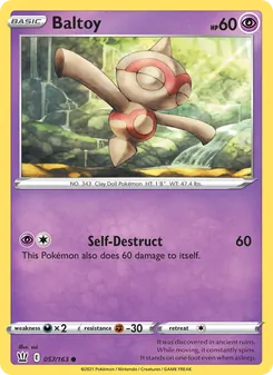 Baltoy - Battle Styles
