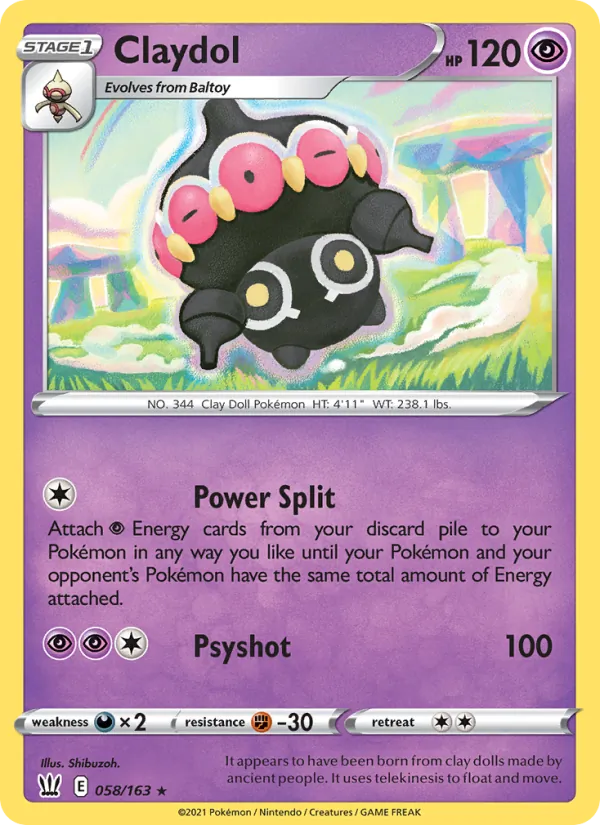 Claydol - Battle Styles Pokemon Card