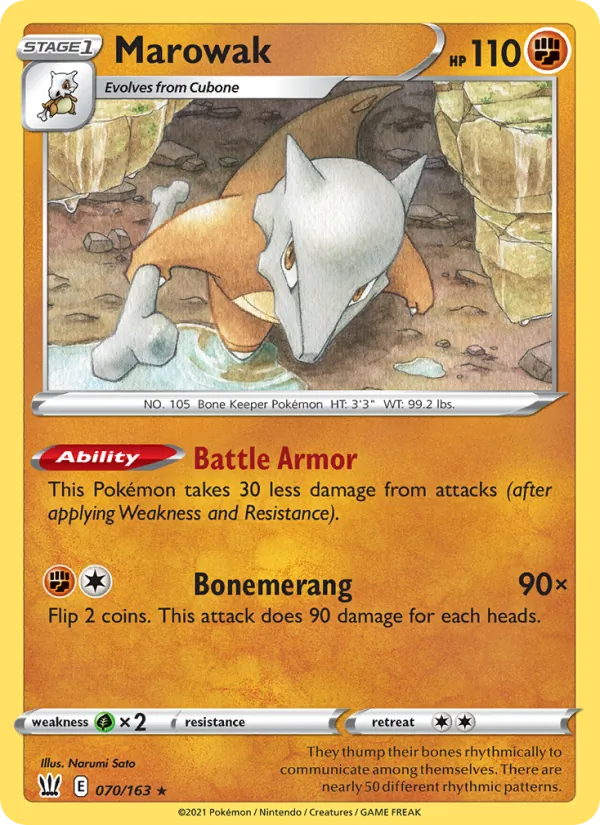 Marowak - Battle Styles Pokemon Card