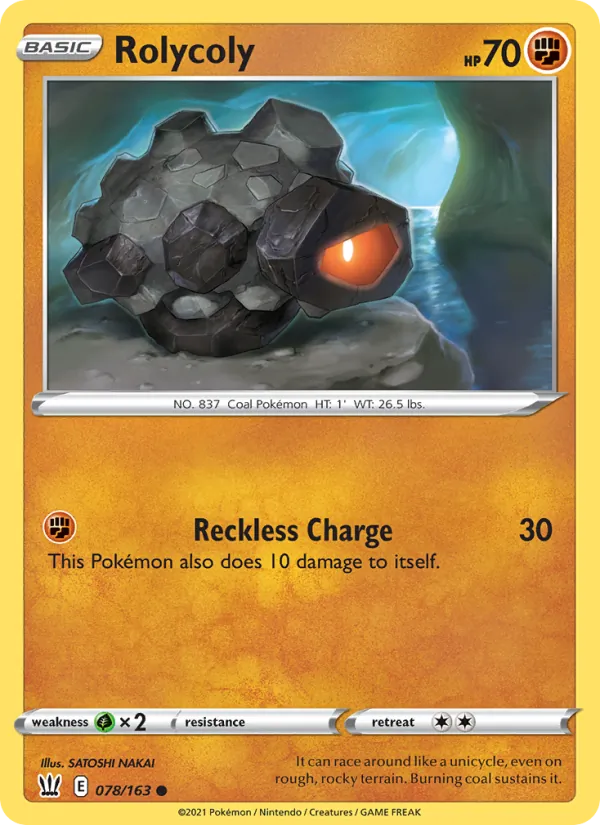 Rolycoly - Battle Styles Pokemon Card