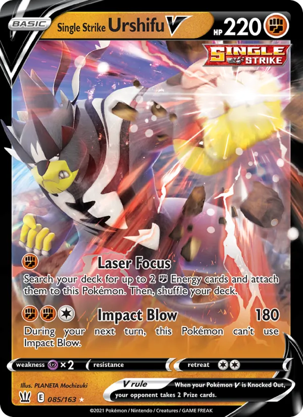 Single Strike Urshifu V - Battle Styles Pokemon Card
