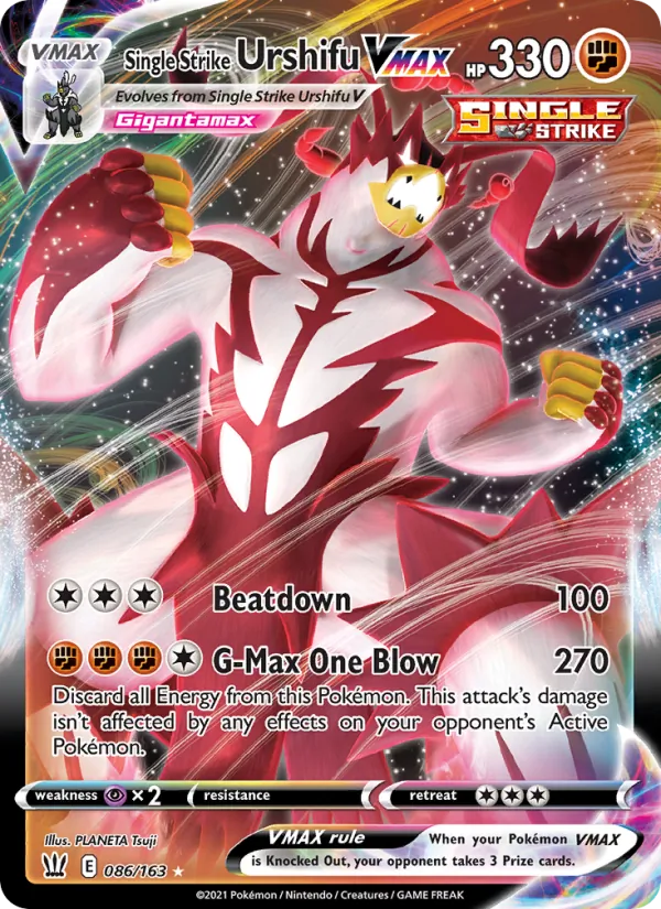 Single Strike Urshifu VMAX - Battle Styles Pokemon Card