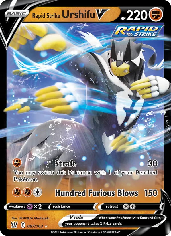 Rapid Strike Urshifu V - Battle Styles Pokemon Card