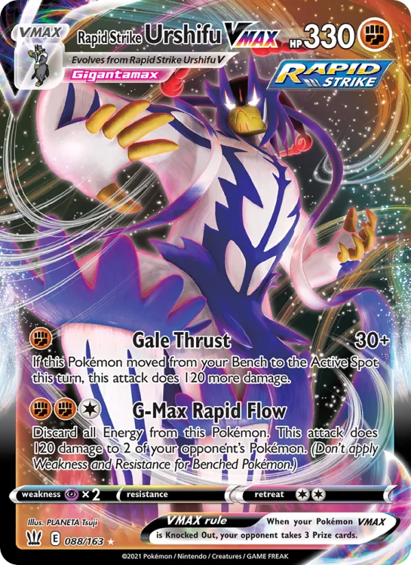 Rapid Strike Urshifu VMAX - Battle Styles Pokemon Card