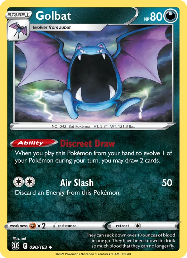 Golbat - Battle Styles Pokemon Card
